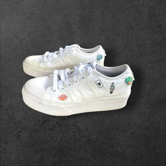 Adidas Nizza Low Platform ā„āÆMulti Print SzāÆ6.5 - Picture 2 of 9